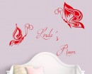 Butterfly Customized Name Children Wall Decals Baby Nursery Name Wall Stickers
